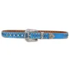 New Western Diamond Classed Beld Bling Rignestone Belt Cowboy Cowboy Cinto de Strass Skull For Women Men Fashion Ceinture Femme