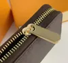 M42616 Luxe ontwerper Zippy Short Wallet Dames Zipper Bruine Wallet Mono Gram Canvers Leather Check Plaid Wallet Card Holder Long Busines