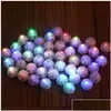 Autres fournitures de fête festives Nouvelles arrivages en forme ronde rgb mini LED FLIGHING LAMPS BLAGE BALLOON LUMILES POUR LA Fête de Noël Weddin DHEM7