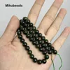 Großhandel natürliche 8mm 9510 mm russische Jade Nephrite glatte runde losen Perlen zur Herstellung von Schmuck DIY Armband Halskette 38 cm 231221