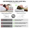 Super ergonomique oreiller orthopédique toutes les positions de sommeil Couche cervicale pour et soulagement de la douleur à l'épaule 231221