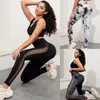 Active Pants Salspor Tie Dye Sexy Sporty Leggings Woman Hollow Out High midjen Sömlös fitness Kvinnor Aktivkläder Push Up Yoga