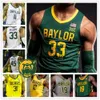 Jam Custom Baylor Bears 2022 баскетбол Джерси 4 LJ Cryer 11 Akinjo 10 Adam Flagler 2 Kendall Brown 24 Мэтью Майер 1 Джереми Сохан Мужчины Женщины