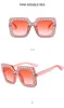 2024 New Multi-color Square Frame Diamond-encrusted Disco Sunglasses European And American Fashion Sunglasses Retro Trend Disco Glass