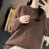 Maglioni femminili maglione di lana merinole inverno inverno da donna con jumper femminile pullover a maniche lunghe abiti a maglia di grandi dimensioni