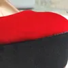 Chaussures habillées 2024 coins femmes 15 cm talons hauts pompes plate-forme de conception de patchwork noir rouge grande taille 34-43 wsh5006