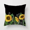 Kudde 45x45cm Luxury Sofa S Pillows and Madrass Decoration Pillow Case Sunflower Cover Decorative Case