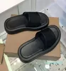 Designer pantoufles à plaid pantoufles brodées en cuir en cuir pantoufle de réseau de sandales plate-forme sandales plate