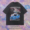 Mannen T-shirts Tkpa Harajuku Modemerk Anime Cartoon Gedrukt Korte Mouwen T-shirt voor Mannen en Vrouwen Oversize Half Base t Lti