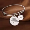 Armreifen "Ich liebe dich, ich werde deine Umarmung nie vergessen" Oma Edelstahl Charms Gfits für Großmutter Armband Männer Geburtstagsgeschenk