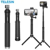 Telesin 0,9 m Aluminiumlegierung Selfie Stick Monopod -Stativ für GoPro Hero 11 10 9 8 7 6 5 Insta360 DJI Osmo Action für Smartphone 231221