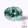 Zongji Real Loose Oval Cut Diamond Black Kolor z GRA Certyfikat Pass Tester Fine Jewelry Materiał Krzychy Krzyki 231221
