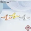 Anelli di banda BAMOER 925 Sterling Silver Hug Carmth e Anello regolabile per le donne per la festa di gioielleria il suo grande anello di abbracci amorevoli 3 Colorsl231222