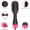 1000W Hair Dryer Air Brush Styler and Volumizer Hair Straightener Curler Comb Roller One Step Electric Ion Blow Dryer Brush 231221