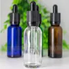 30 ml farbenfrohe Glas -Tropfenflaschen mit kindersicheren Manipulationsdeckeln und Tropfenspitze für 30 ml Öl Eliquid MBOQX