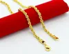 Chains Whole 3mm 2030 Inch Male Gold Necklace 24k Yellow Filled Chain Necklaces For Men Women9864538
