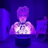 Night Lights 3D Lamp Juice WRLD LED Light voor thuisdecoratie kleurrijke nachtlampcadeau fans drop1817