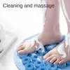 Siliconen body borstel badkamer douche voet scrubber met sukkel rug exfoliërende wrijfvoeten schone massage bad struikgewas 231221
