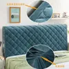 Thicken Soft Coral Fleece Elastic Vedhead Board Covers All-inclusive Dustproof Protective Bed Headboard Slip Cover Bedroom Decor 231221