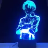 Attacco al titano Acrilico lampada da tavolo Anime per decorazioni per la casa Light Cool Kid Child Gift Levi Ackerman Figura Night Light278i