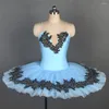 STAGE WEAR BLL111 PALE BLÅ SPANDEX Bodice Pre-Professional Ballet Pancake Tutu Girls Women Tävling eller Performance Dance Costumes