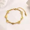 Designer -Stil Liebeskette Armbänder Frauen Armbänder 18K Gold plattierte Liebhaber Geschenkbrief Anhänger Armband Manschette Kette Hochzeitsarmbänder Schmuck Großhandel ZG1892