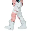 Mens eller Womens Ice Snow Pants Outdoor Snowboardkläder Vinterbyxor Skiddräkt Wear Waterproof för Unsex 231221