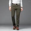 Men's Pants 2023 Casual Anti-wrinkle Business Solid Color Straight Slim Formal Trousers Male Brand Clothing