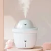 Humidifiers Lovely Space Bear Air Humidifier USB Ultrasonic Cool Mist Maker Fogger with LED Light 200ml Mini Car USB Water Aroma Diffuser