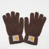 Trade classique masculin et féminin Gants de doigt de marque à la mode couple des étudiants en couple à chaud des gants en tricot doux