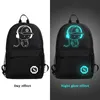 Mochila escolar luminosa para garotos adolescentes bolsas de escola USB Charging Antitheft Infantil Backpack Girls Bag Bag Oxford Schoolbag