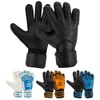 Professionella målvakthandskar Black Blue Soccer Football Gloves Tillbehör Träning Latex Storlek 7-10 231221