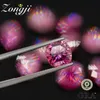 Zongji rosa color vvs piedras sueltas 05ct6ct gemstone pase diamante probador con certificado GRA para joyería fina de bricolaje 231221