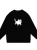 Kadın Hoodies Sweatshirts Sonbahar Y2K Estetik Tiki Kedi Baskı O Boyun Hoodies Kadınlar Gevşek Modaya Maça Tüm Maçlar Kırış Kazaklar Kore Grunge Sweatshirt J231222