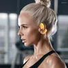 Fones de ouvido de fones de ouvido Bluetooths estéreo Bluetooths portáteis, fone de ouvido esportivos montados na orelha com fone de ouvido universal de 100 mhah para esporte