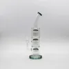 13 tum glas Bong Hookah Percolator Tall Colorful 14mm Joint Water Pipe With Bowl