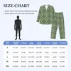 Vêtements de sommeil pour hommes baroque imprimé automne vintage damasque oversize oversize pyjamas set man à manches longues mignonnes de nuit graphique mignonne