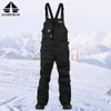 Mens and Womens Ski Bibs Winter Snow Pants High Elastic Shoulder Straps Windproof Waterproof Breathable Warm 231221