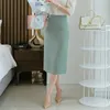 Skirts Spring Summer Autumn Womens Office Work Pencil Skirt High Waist Career Black Grey Sexy Slim S-3XL Package Hip