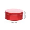 Storage Bottles 2 Pcs Wedding Decor Tinplate Box Sugar Canister Candy Jar 10cm Cookie Containers Small Tins With Lids Metal