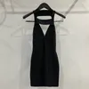 Casual Dresses Elegant And Pretty Women's 2023 In Elastic Rib Knitted Slim Wrap Hip Skirt Sexy Hollow Sleeveless Top Y2k Mini