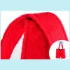 Christmas Decorations 1 PC Buckram Santa Pants Large Handbag Candy Wine Gift Bag Xmas Decor Cheer Treat Bottle Holder