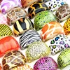 100pcs Animal Ring Leopard Skin Mix Rings para homens e mulheres Festa de moda inteira Jóias fofas Presente234L