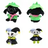 Cute and Soft 9.8-inch Cartoon Plush Toy, The Best for Children at Christmas and Halloween (Black Green) Ralsei Plush Black And White Clown Plushie