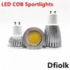 Bollen 10 stcs super heldere GU10 gloeilamp dimable 110V 220V warm puur koel wit 85-265V 6W 9W 12W cob lamp led spotlight291e