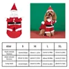 Hundkläder juldräkt kläder för husdjur vinterhundar katter förtjockade huva kappjackor valp xmas husdjur chihuahua Yorkie outfit