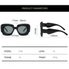 Okulary przeciwsłoneczne Yooske Square Owwrotne kobiety Spersonalizowane Ins Fashion Sunglass Men Anti Ultraviolet Goggles Uv400