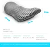 Lumbal Support Pillow 4D Breattable Mesh Foam Memory Ergonomisk strömlinjeformad för bilstolens kontorsstol 231221