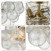 Nordic Bubble Ball Rotating Glass Ceiling Light Fixture 24 Inch Diameter Brass and Clear Blown Glass Small Pendant Light for Bedroom Study Bathroom