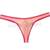 Bikini en dentelle transparente des hommes sous-vêtements Sexy String Tangas Pouche G-string Pouche Planture de sexe respirant